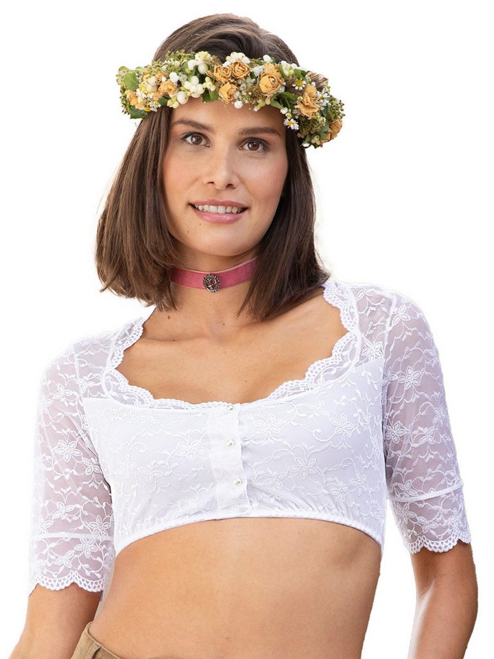 Nina Von C. Dirndlbluse Dirndlbluse halbarm Doris (Stück, 1-tlg) - von Nina Von C.