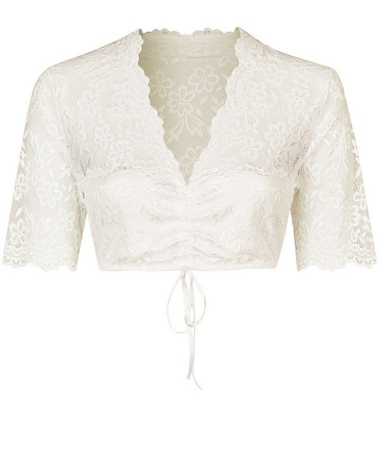 Nina Von C. Dirndlbluse Halbarm Spitzen 'Audrey' 16467326, Champagner von Nina Von C.