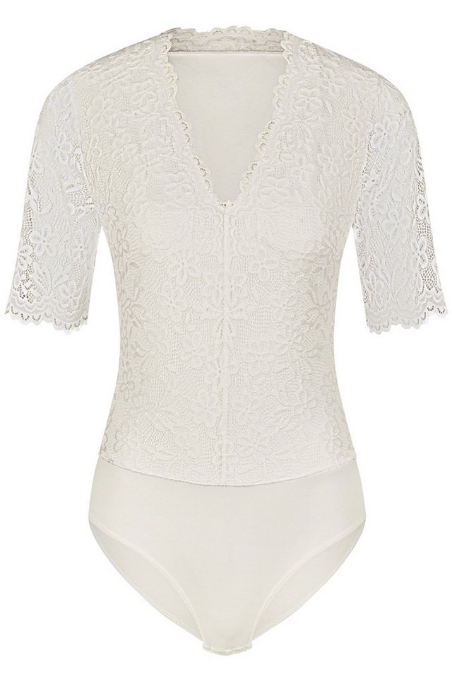 Nina Von C. Dirndlbluse Nina von C. Halbarm Spitzenbody 'Hanna' mit V-Auss Nina Von C. Dirndlbluse Nina von C. Halbarm Spitzenbody 'Hanna' mit V-Auss von Nina Von C.