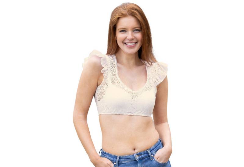 Nina Von C. Dirndlbluse Nina von C. Spitzen 'Laila' Flügelarm 48468360, C von Nina Von C.