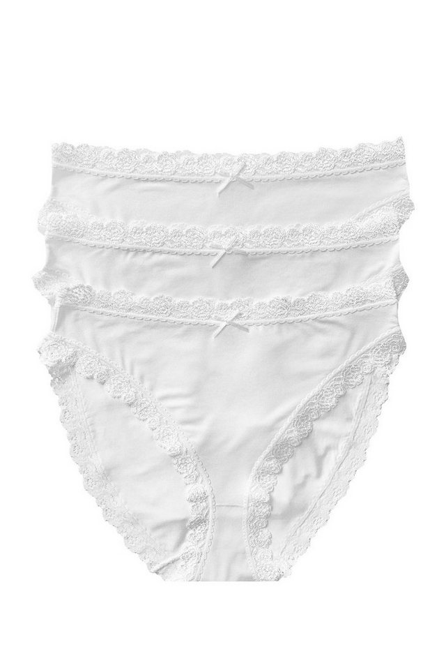 Nina Von C. Jazz-Pants Slips Cosy (3-St) Zierschleife, Blütenspitze, aufgedoppelter Zwickelbereich, im 3er Pack von Nina Von C.