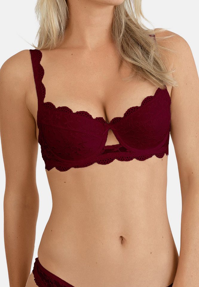 Nina Von C. Push-up-BH Silver Edition (1-tlg) Push-Up Dirndl-BH - Blickdicht - Mit Spitzen-Details von Nina Von C.