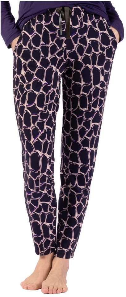 Nina Von C. Pyjamahose Damen Schlafanzughose lang (1-tlg) modisches Design von Nina Von C.