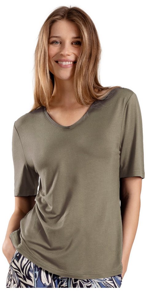 Nina Von C. Pyjamaoberteil Damen Pyjamashirt (1-tlg) Modalmischung von Nina Von C.