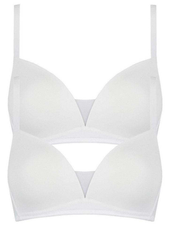 Nina Von C. Set: Bügelloser BH 2er Pack Schalen BH ohne Bügel Eco Soft (Spar-Set, 2-tlg) - von Nina Von C.