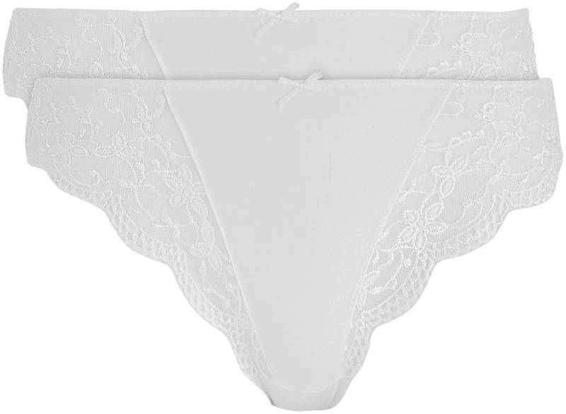 Nina Von C. String "Silver Edition" (2er Pack) eng, elastisch, bequem, feminin, pflegeleicht, mit Spitze von Nina Von C.