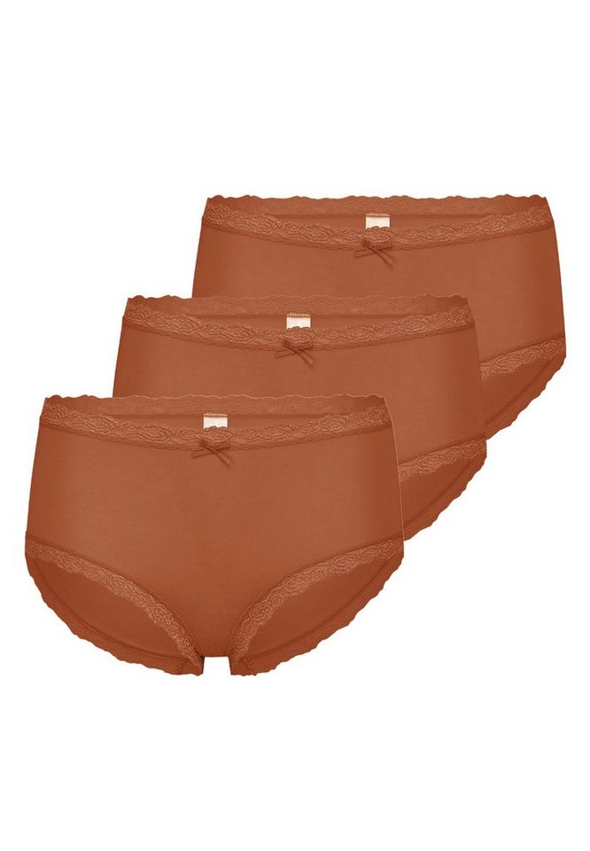 Nina Von C. Taillenslip 3er Pack Cosy (Spar-Set, 3-St) Taillen Slip - Weicher Modal-Mix, Dekorative Spitze an Bund und Bein von Nina Von C.