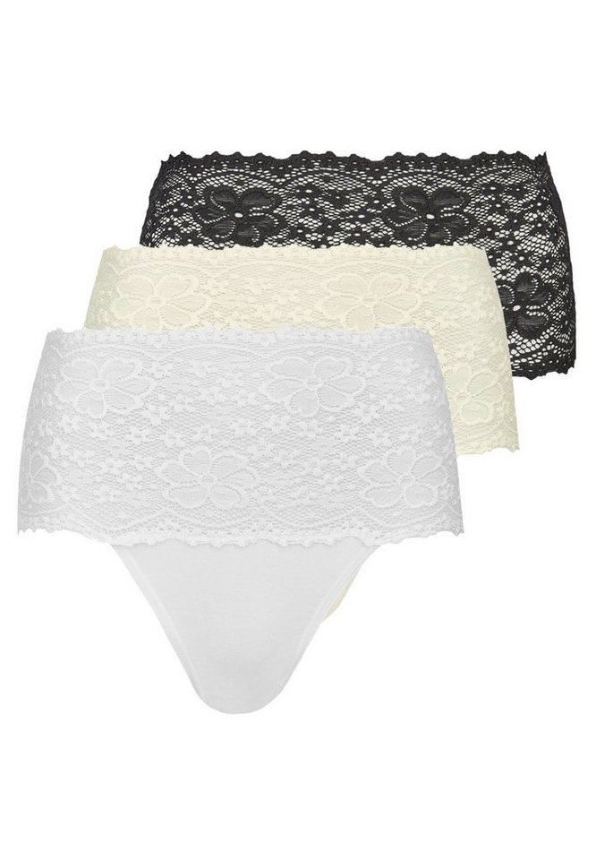 Nina Von C. Taillenslip 3er Pack Millefleurs (Spar-Set, 3-St) Taillen Slip - Im Spitzen-Design, Perfekte Passform von Nina Von C.