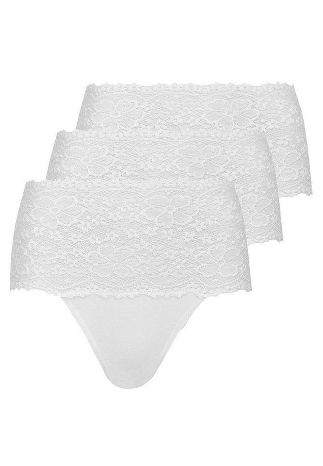 Nina Von C. Taillenslip 3er Pack Millefleurs (Spar-Set, 3-St) Taillen Slip - Im Spitzen-Design, Perfekte Passform von Nina Von C.