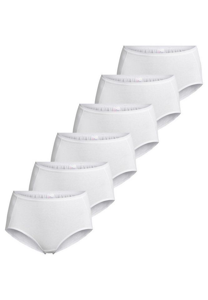 Nina Von C. Taillenslip 6er Pack Basic (Spar-Set, 6-St) Taillen Slip - Baumwolle - Atmungsaktiv von Nina Von C.