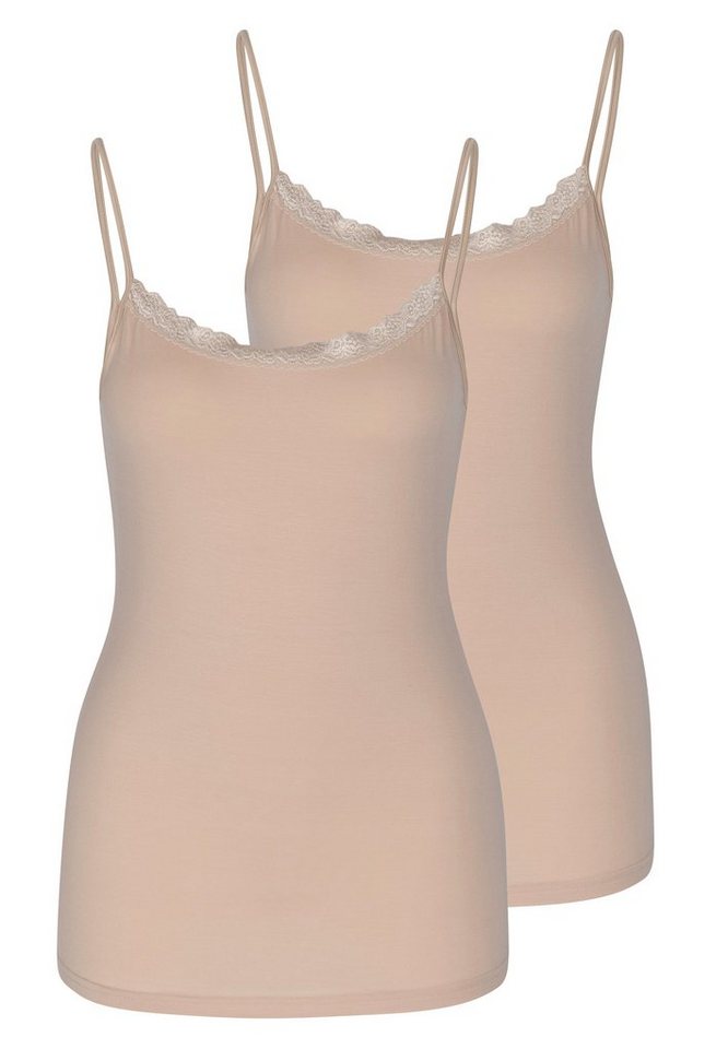 Nina Von C. Unterhemd 2er Pack Cosy (Spar-Set, 2-St) Spaghetti Top - Spitze am Dekolleté von Nina Von C.