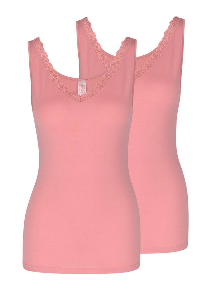 Nina Von C. Unterhemd 2er Pack Cosy (Spar-Set, 2-St) Unterhemd / Top - Atmungsaktiv - Spitze am Dekolleté von Nina Von C.