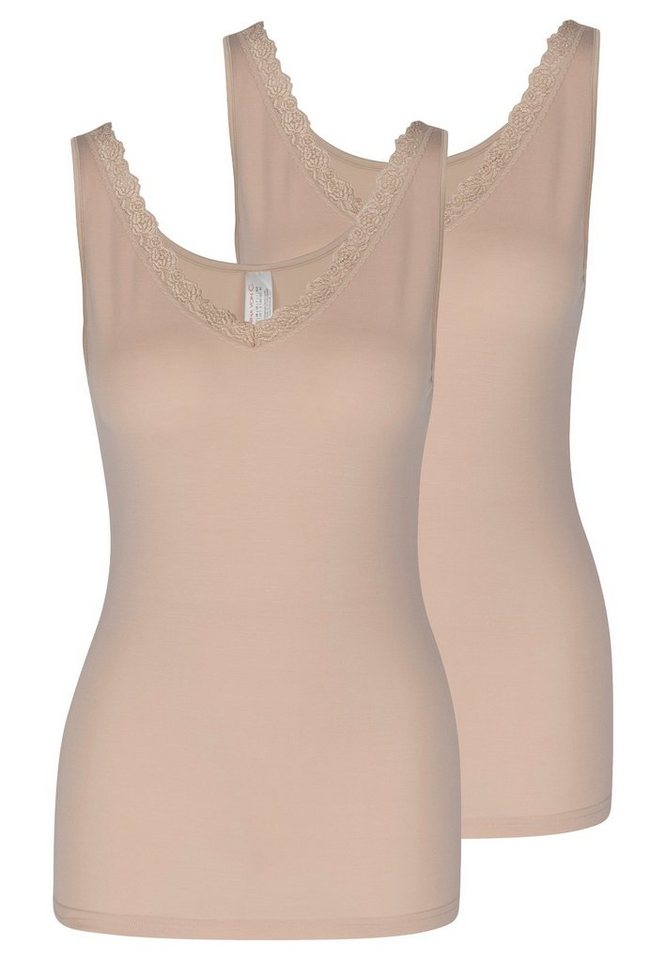 Nina Von C. Unterhemd 2er Pack Cosy (Spar-Set, 2-St) Unterhemd / Top - Spitze am Dekolleté von Nina Von C.