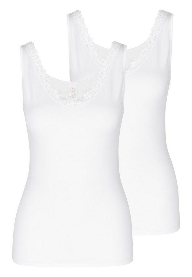 Nina Von C. Unterhemd 2er Pack Cosy (Spar-Set, 2-St) Unterhemd / Top - Spitze am Dekolleté von Nina Von C.