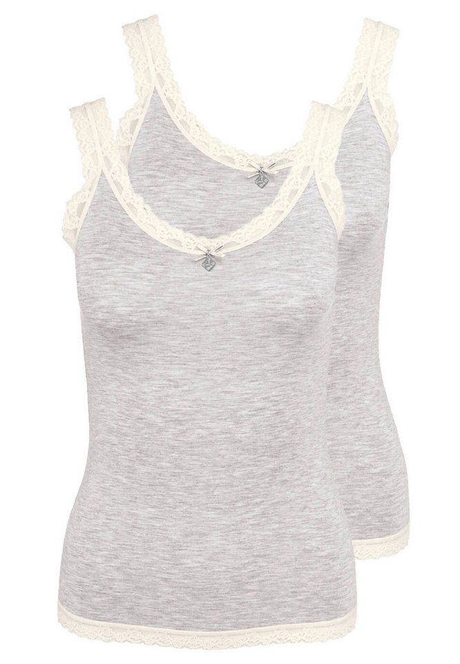 Nina Von C. Unterhemd 2er Pack Kim (Spar-Set, 2-St) Shirt - Im modischen Design, Perfekte Passform, Angenehm auf der Haut von Nina Von C.