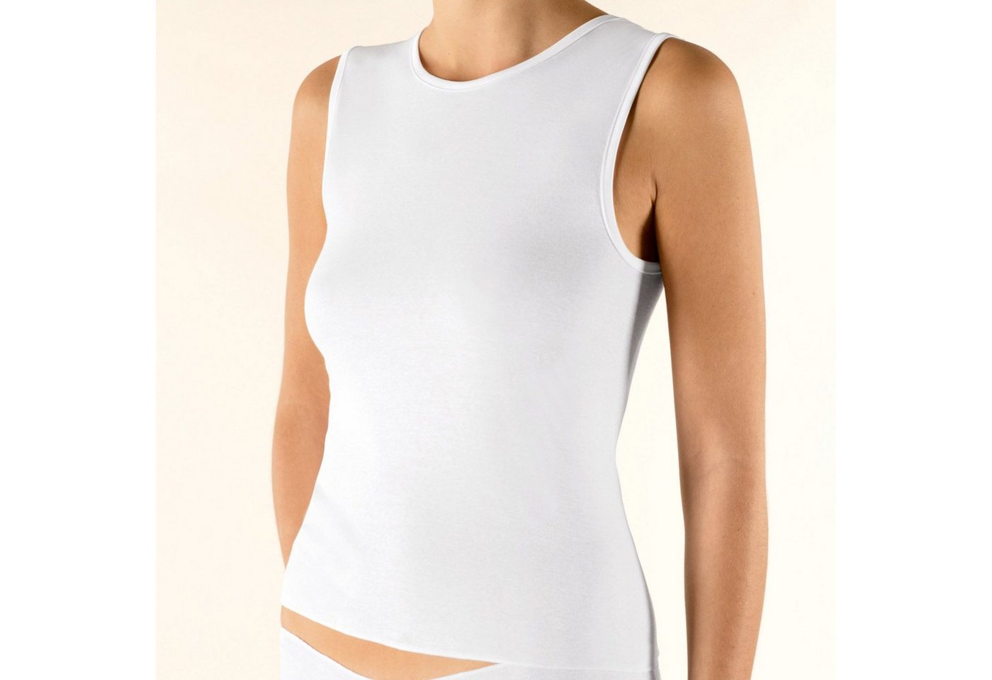 Nina Von C. Unterhemd Nina von C. Fine Cotton Shirt ohne Arm 3er Pack (38 Weiss) von Nina Von C.