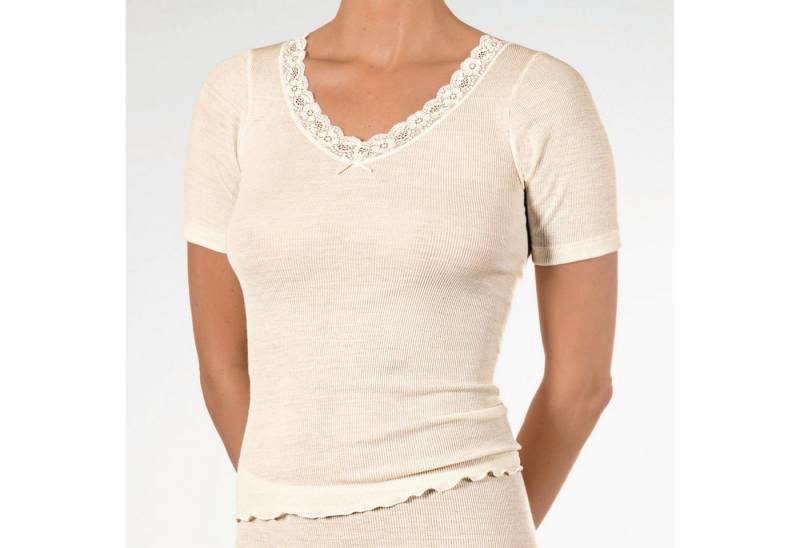 Nina Von C. Unterhemd Nina von C. Wool Silk Halbarm-Shirt von Nina Von C.