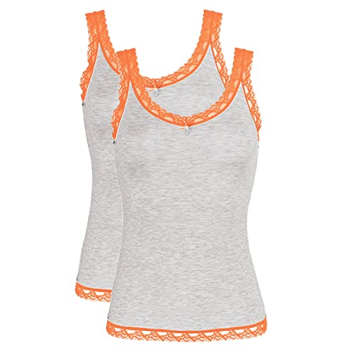 Like It - Kim - Shirt - 2er Pack (S Orange) von Nina von C.