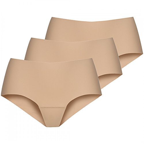 Nina von C. 3 x Damen Secret Basic Short Pant Sport Farben zur Auswahl, Grösse:M - 38, Farbe:Caramel/Nude von Nina von C.