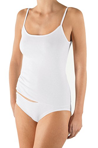 Nina von C. Bio Damen-Unterhemd mit Spaghettiträgern weiß Größe 42 von Nina von C