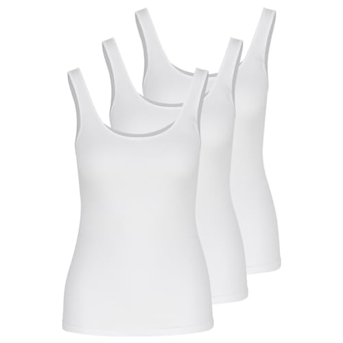 Nina von C. - Daily - Achselhemd ohne Arm - Tanktop - 3er Spar-Pack (38 Weiß) von Nina von C.