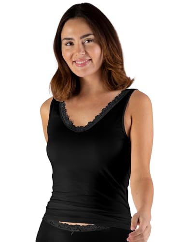 Nina von C. Damen Achselhemd Daily & Cosy 16 400 584 0 Gr. 42 in Schwarz von Nina von C