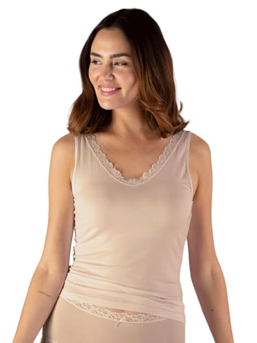 Nina von C. Damen Achselhemd Daily & Cosy 16 400 584 0 Gr. 50 in Nude von Nina von C