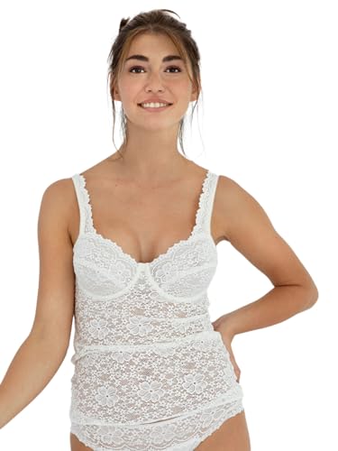 Nina von C. Damen BH-Hemd, Millefleurs 85B Weiß von Nina von C