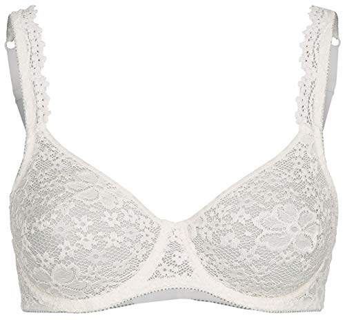 Nina von C. Damen Bügel BH Bra Büstenhalter gemoldet mit hochwertiger Spitze Champagner, Grösse:80 D, Farbe:Champagner von Nina von C