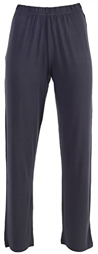 Nina von C. Damen Pyjamahose Schlafanzughose Homewear - Hose Single-Jersey, Grösse:S - 36, Farbe:anthrazit von Nina von C.