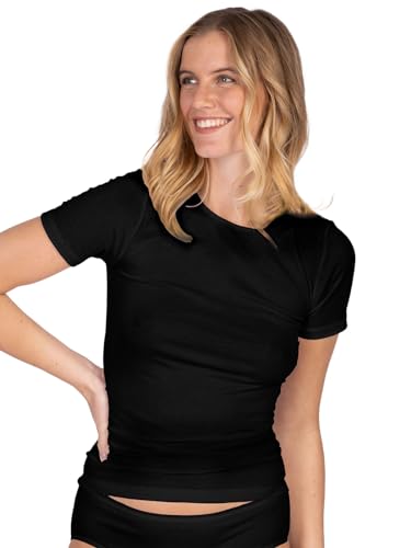 Nina von C. Damen Shirt Halbarm, Motion, Gr.-46,Schwarz von Nina von C.