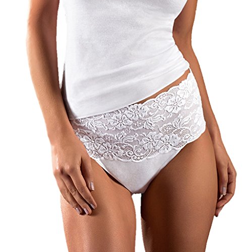 Nina von C. Damen Taillenslip, Fine Cotton (40, Weiß) von Nina von C