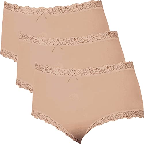 Nina von C. Damen-Taillenslip 3er-Pack Haut Größe 40 von Nina von C