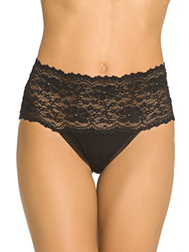 Nina von C. Damen-Taillenslip FINE Cotton schwarz Größe 38 von Nina von C