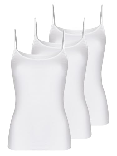 Nina von C. Damen Trägerhemd Fine Cotton 70 310 111 0 Gr. 38 in Weiss von Nina von C