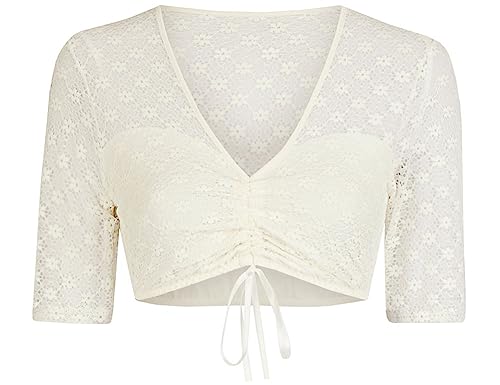 Nina von C. Halbarm Dirndlbluse "Myleen" Traditionell 16463963 | Champagner 32 von Nina von C