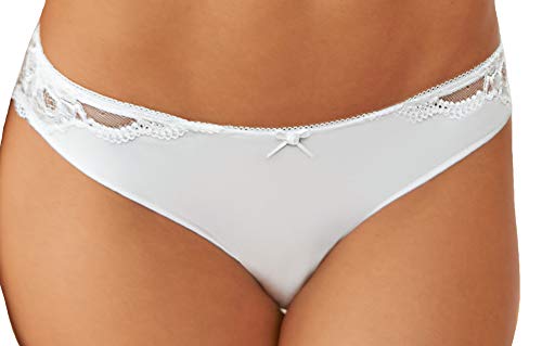 Nina von C. - Lambada String Tanga mit Spitze - Weiß Gr. 40 von Nina von C