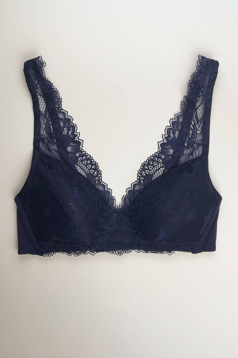Nina von C. - Schalen-BH ohne Bügel nachtblau - Gr. - 85C von Nina von C.