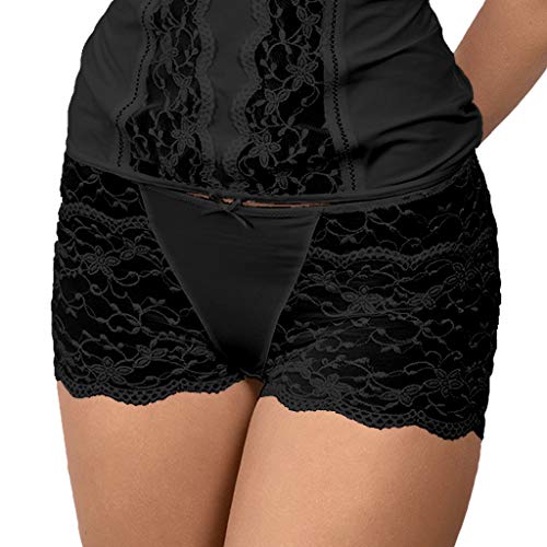 Nina von C. - Silver Edition - Damen - Panty - aus elastischer Spitze (Schwarz, 44) von Nina von C.