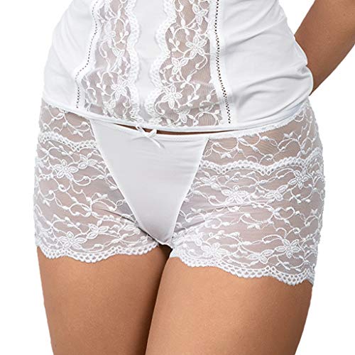 Nina von C. - Silver Edition - Damen - Panty - aus elastischer Spitze (Weiß, 40) von Nina von C