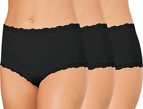 Nina von C. Damen-Taillenslip 3er-Pack schwarz Größe 36 von Nina von C.