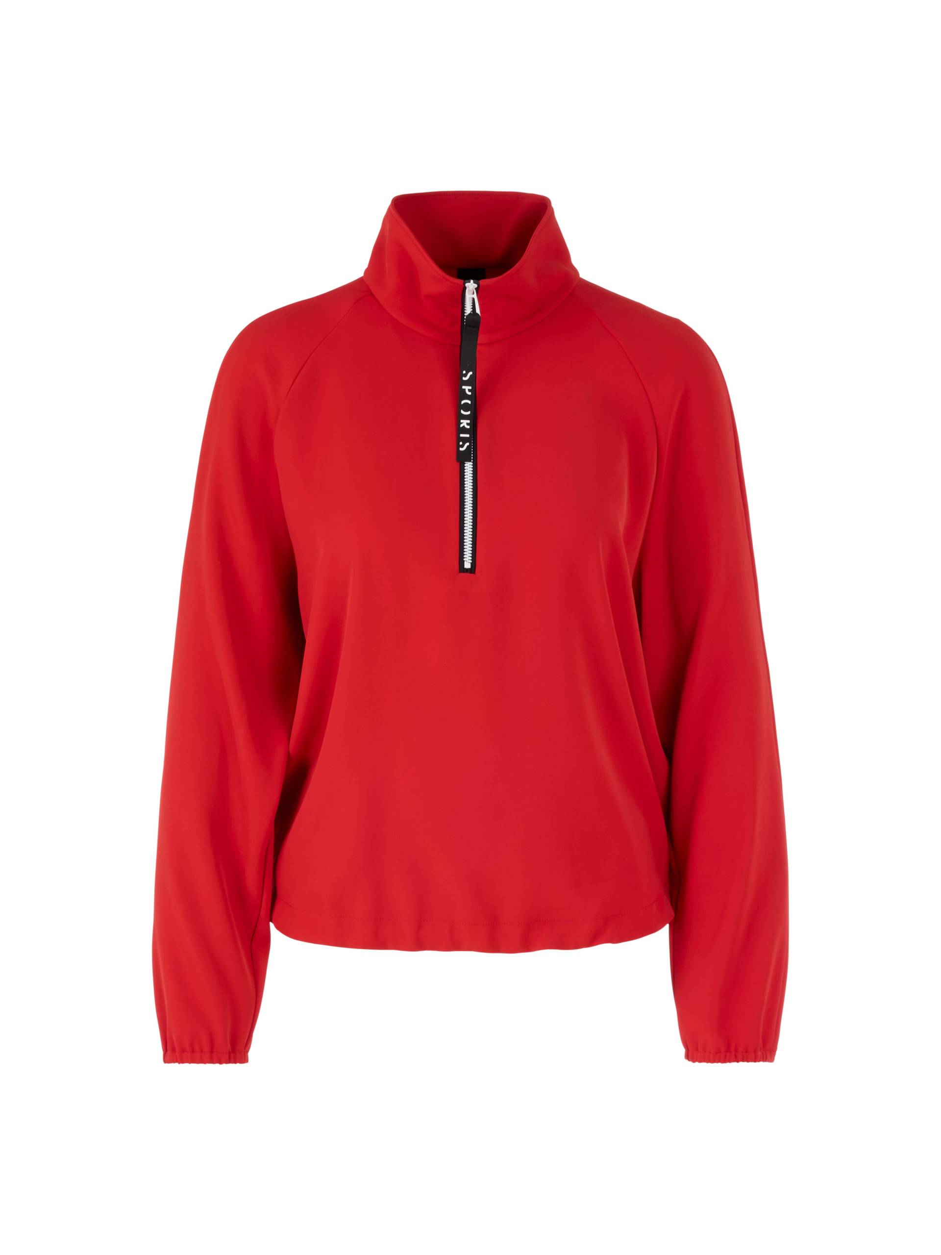 Marc Cain Sports - Blusenshirt mit Zipper und Tunnelzug cranberry - Gr. - 44 von Marc Cain Sports
