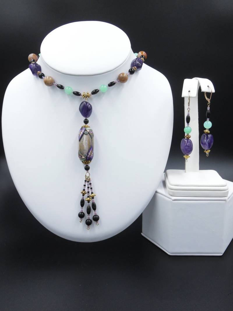 Einzigartiges Fimo & Semi-Mute-stone-Set von NinaLeahDesign