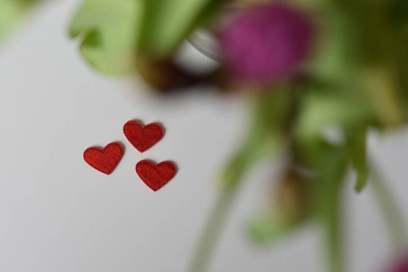 3-Set Herz Bügelbild Heart Patch von NinaNordics