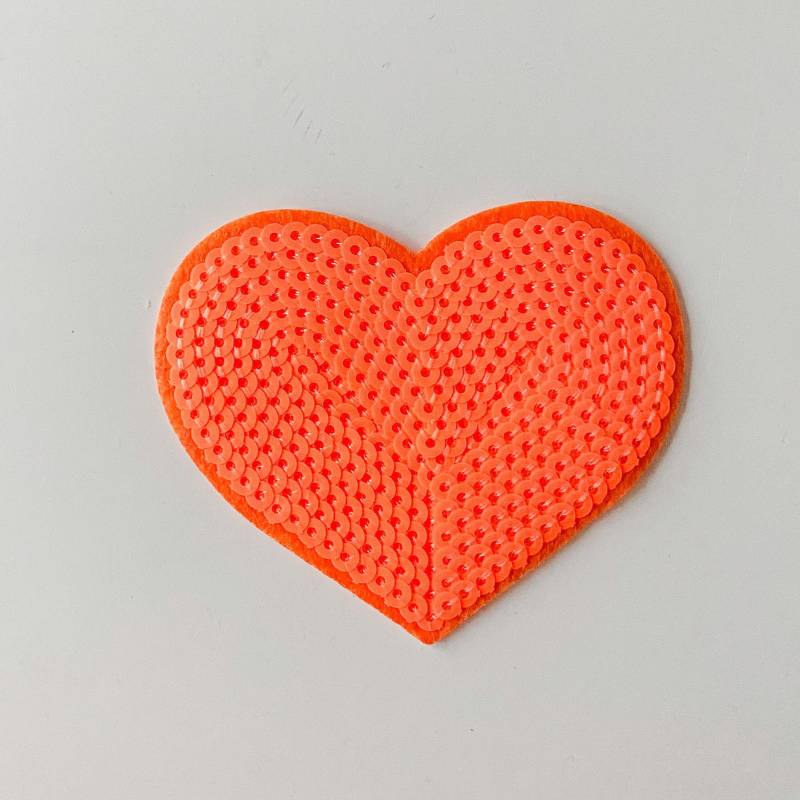 Pailletten Herz Aufnäher Heart Patch von NinaNordics
