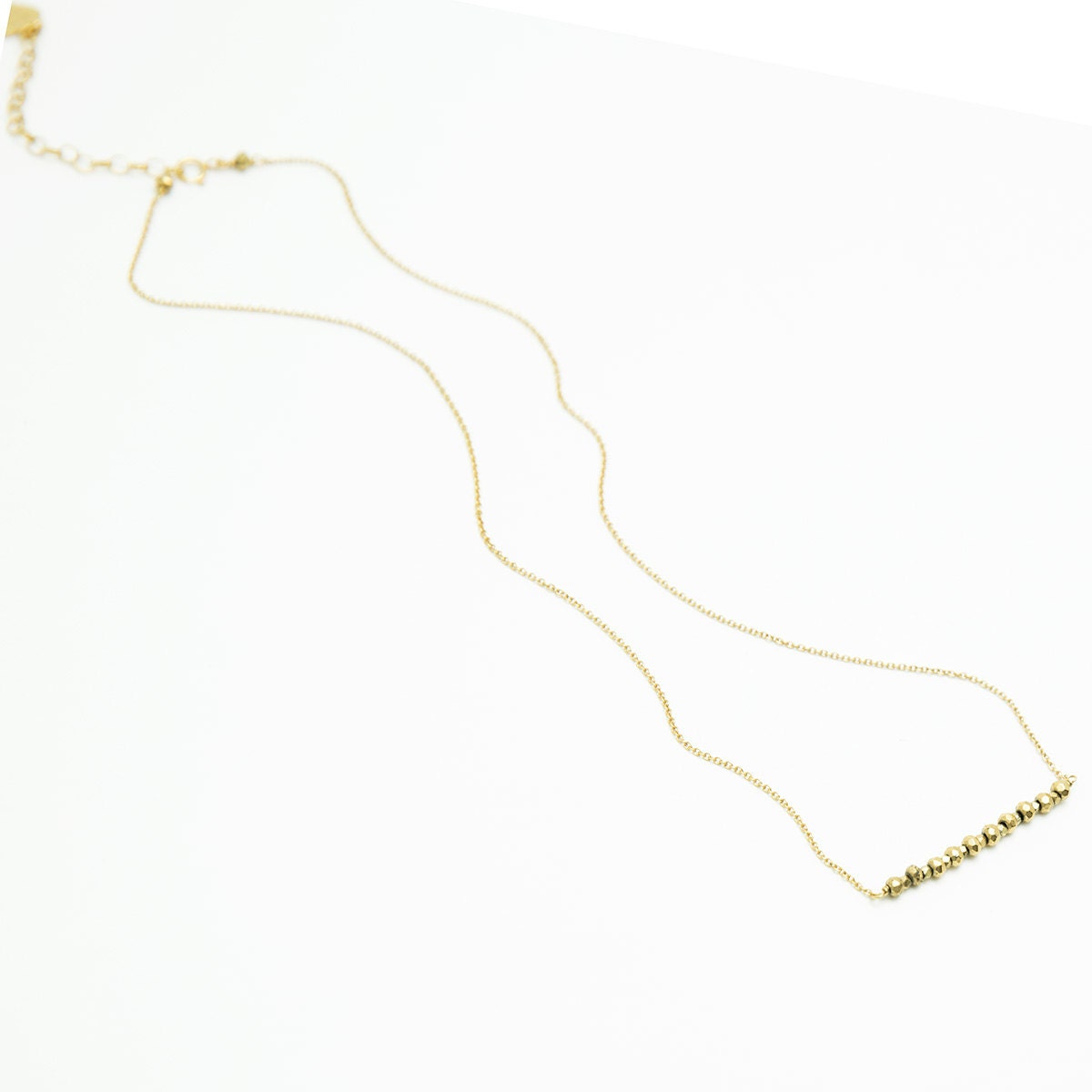 Pyrit Bar Halskette - 14K Gold Füllen Pyrit Bar Halskette - 14K Gold Füllen von NinaNovaDesign