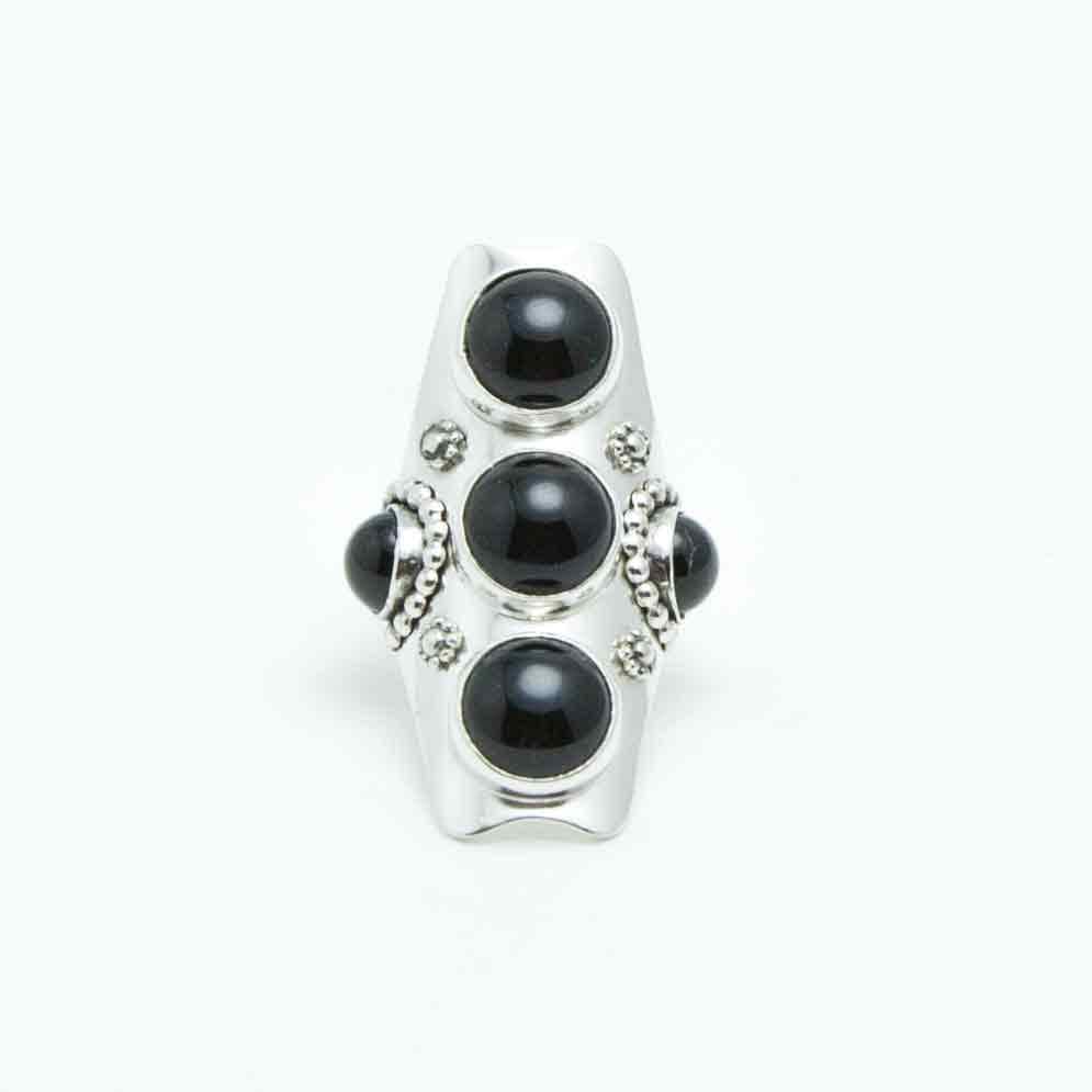sterling Knuckle Onyx Ring sterling Knuckle Onyx Ring von NinaNovaDesign