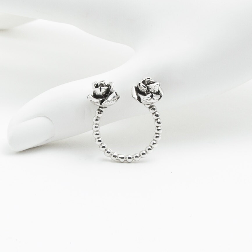 sterling Offener Rosenring sterling Offener Rosenring von NinaNovaDesign