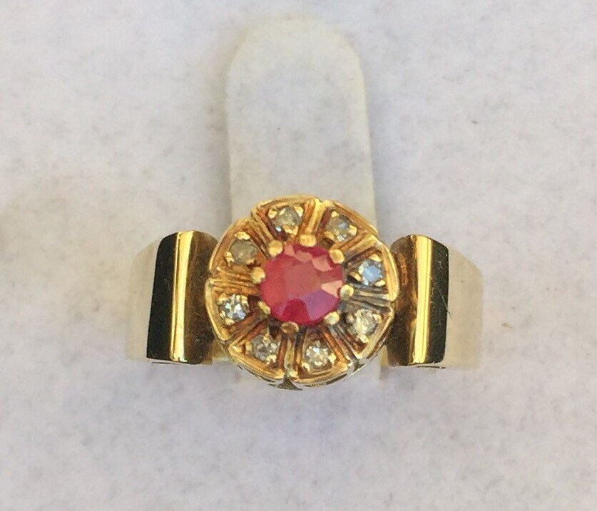 Antiker Rubin Ring von NinaRioJewelry