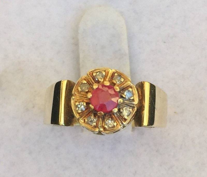 Antiker Rubin Ring von NinaRioJewelry